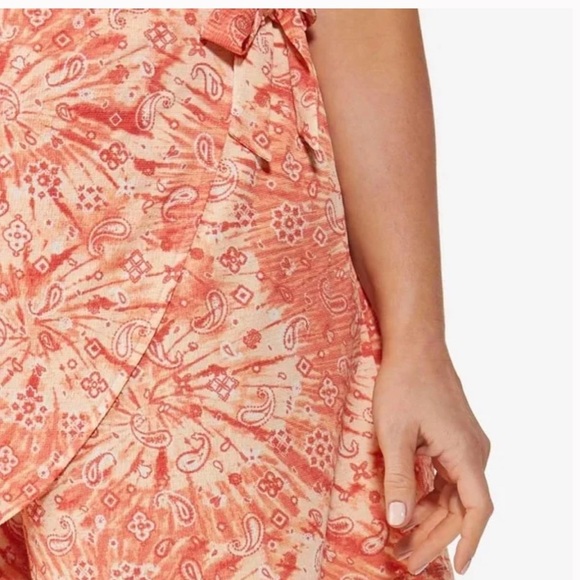 Cato Tie Dye Skort Flame Scarlet - Picture 3 of 10